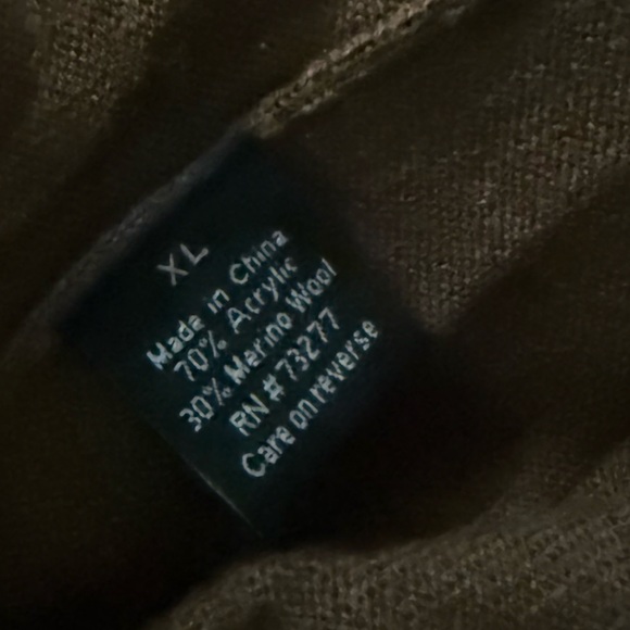 Men’s Apt 9 Merino Wool Blend Brown V Neck Long Sleeve Sweater - Picture 6 of 8